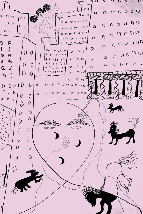 Postal "Autorretrato en Nueva York"