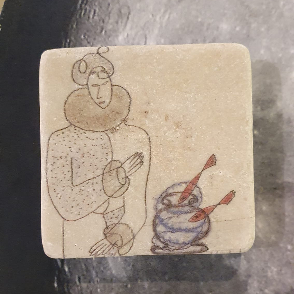 Imán de mármol "Leyenda japonesa"