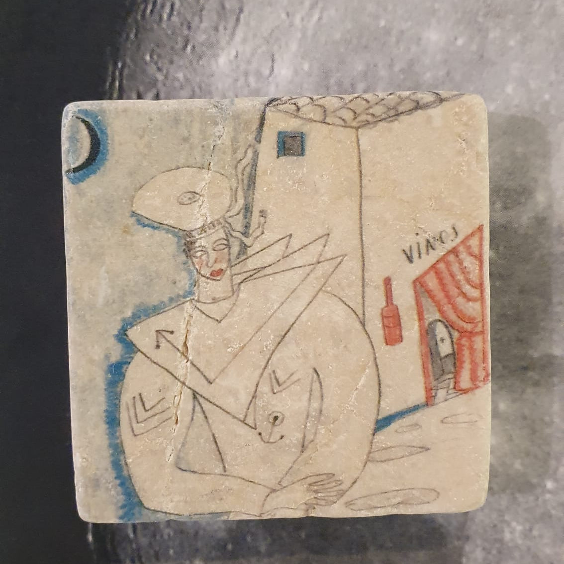 Imán de mármol "Pierrot"