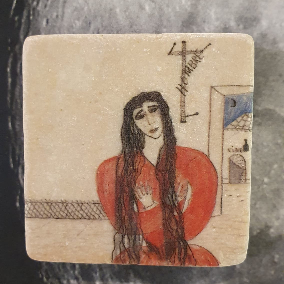 Imán de mármol "Soledad Montoya"