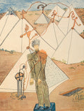 Lámina "Joven y pirámides"